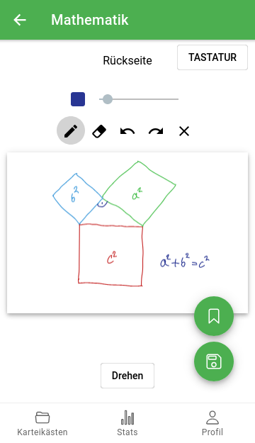 Karteikarten in App erstellen